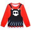 19786 Kids Girls Lily Lovebraids Skull Printed Long Sleeves T-shirt Top Trousers Sets