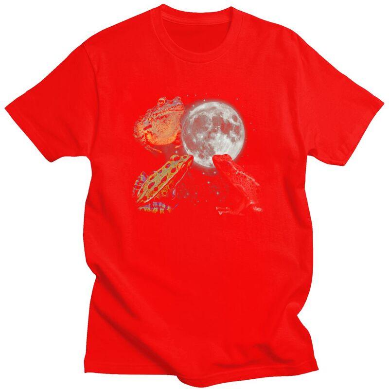 

Classic Frog Moon T Shirts Unisex Short Sleeve Tshirts Summer Streetwear Casual Graphic Tee Tops Pure Cotton Slim Fit Clothes S