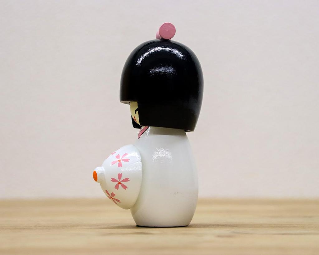 Castle Enterprises Wooden Kokeshi Dolls Set of 12 (Large), 14cm, White, (Japanese Souvenir, Festival/Event/Children's Party/Street Stall/Fair)