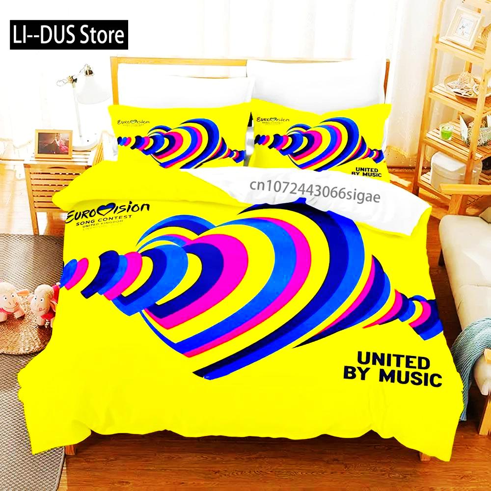 3 Pieces Adult Boys Bedroom Bedding Set Cartoon Anime Hip Hop Style Duvet Cover Set 2024 Quilt Cover Pillowcase