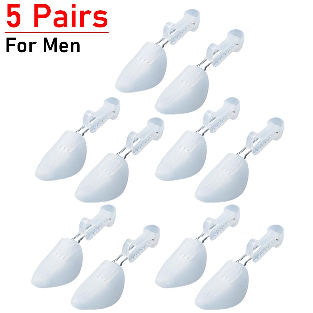 1-5Pair Plastic Shoe Stretcher for Men Women Leather Shoes Adjustable Portable Shoe Tree Stretcher Boots Rack Anti-deformation