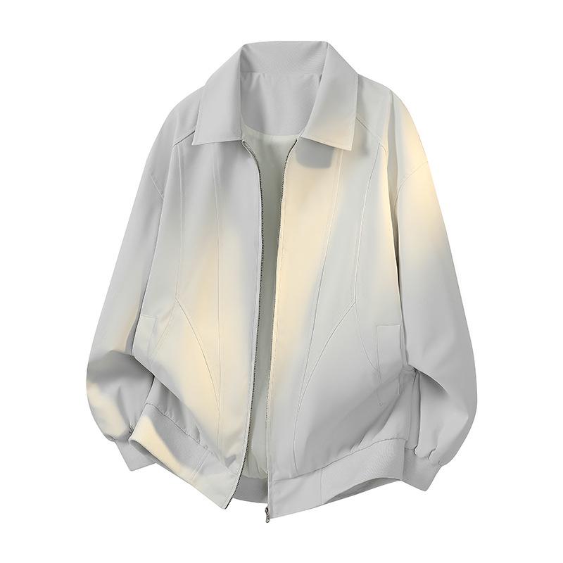 2026 Spring Men's American Retro Loose Casual Lapel Jacket