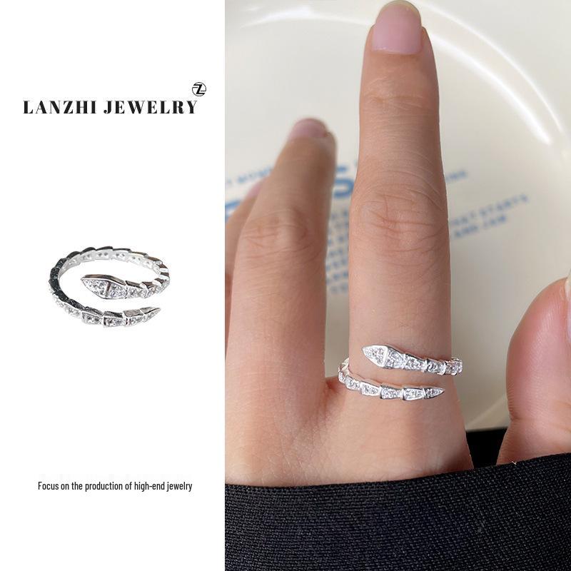 Lan Zhi Elegant High-End 925 Silver Non-Fading Index Ring for Women