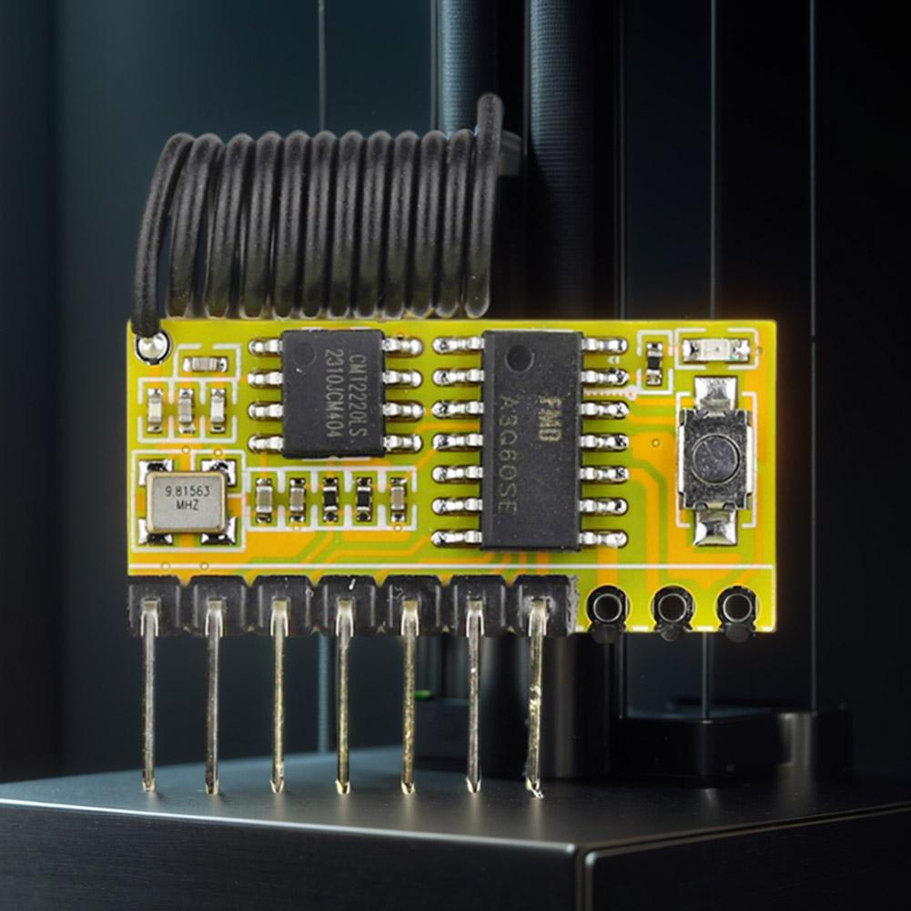 315Mhz/433Mhz RF Wireless Receiver Module DC3.3-5.5V 1527 Learning Code Decoder Module Superheterodyne RF Receiver Module