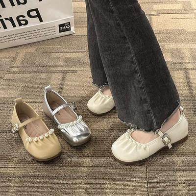 Round Toe Nurse Flat Shoes Women Mary Jane Shoes Ladies Lolita Shoes Female Footwear Casual Shallow Mouth Dress  Comfortable
