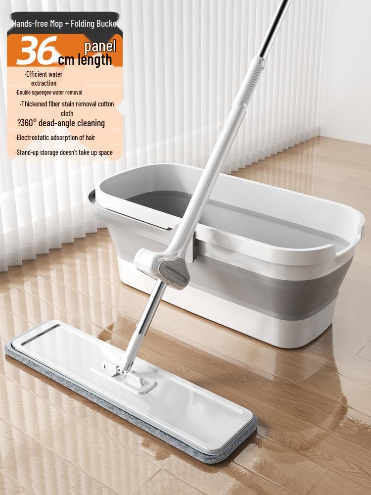 Hands-Free Large Rotating Mop for Home - Dual-Purpose Floor Cleaner