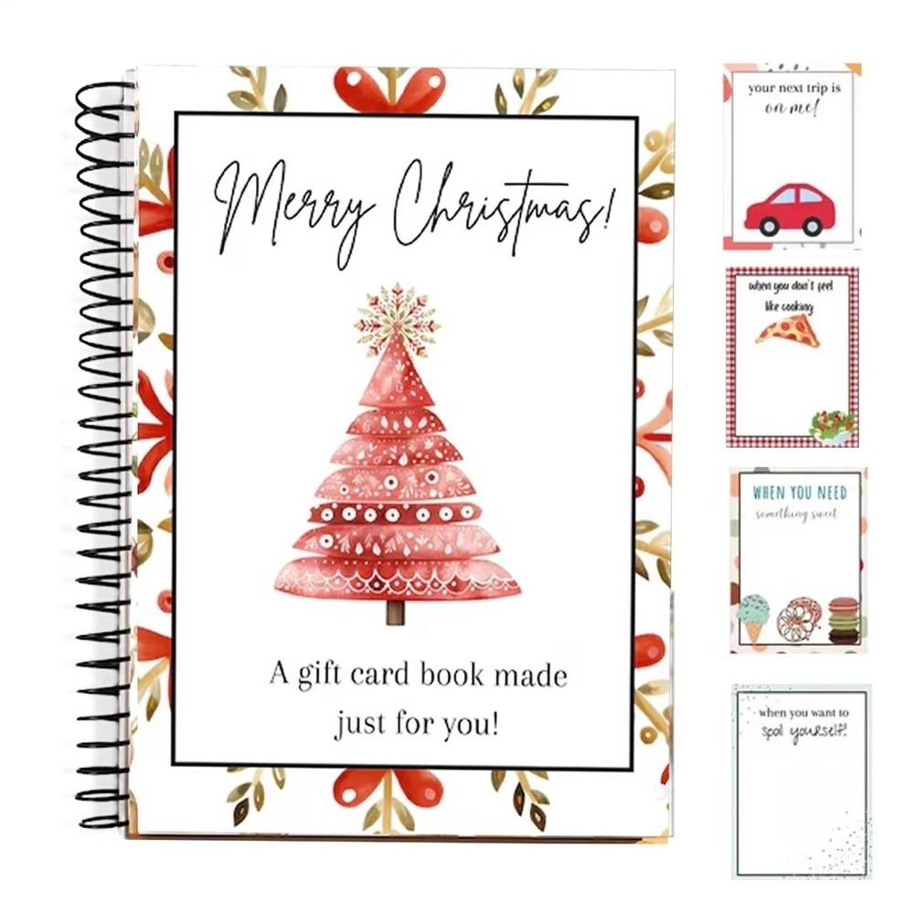 Surprises on Every Page Holiday Gift Card Organizer DIY Xmas Gift Notebook  Home Celebration