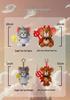 Tom and Jerry Angel Tom Cat & Devil Jerry Mouse Plush Pendant Toy