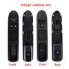 6554KT 6554QC 6490HQ Left Hand Driver Passenger Side Car Electric Window Switch for Citroen C3 Picasso Peugeot 207 307 2007-2015