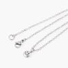 Jbans Classic Lucky Smile Pendant Chain Necklace (C2501-An838_Sv)