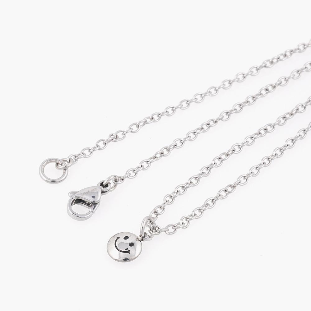 Jbans Classic Lucky Smile Pendant Chain Necklace (C2501-An838_Sv)