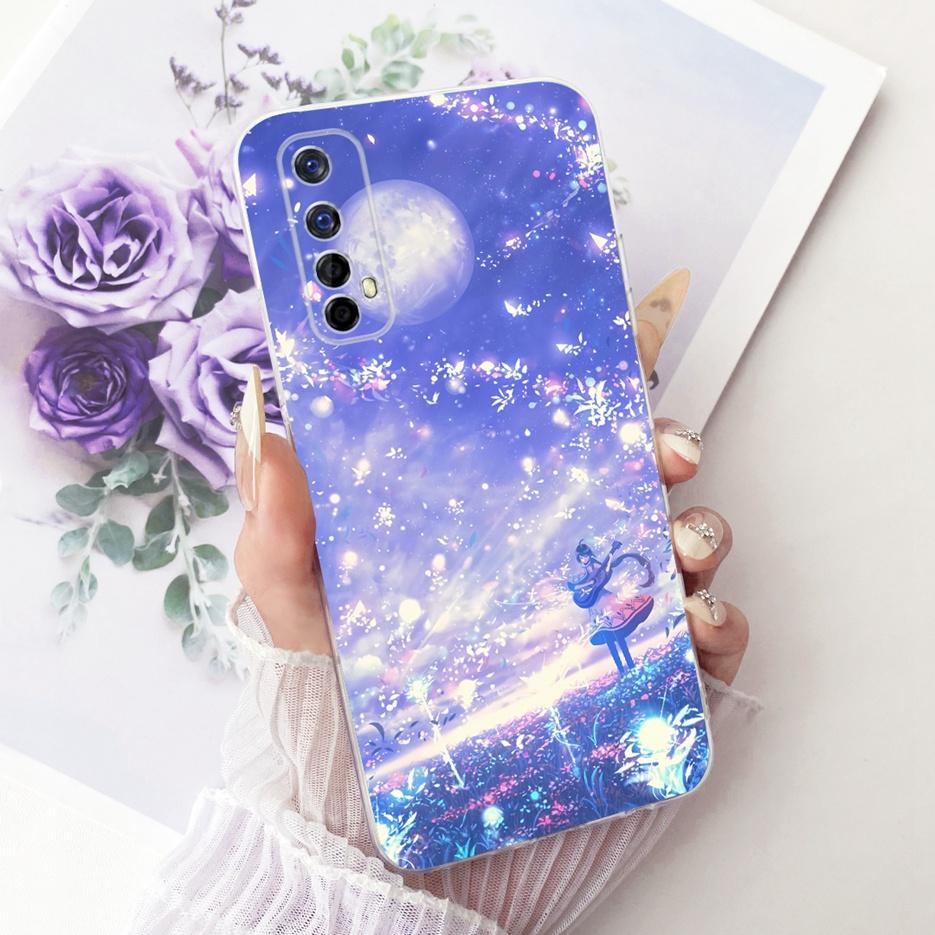 For Realme 7 Pro Case RMX2170 Luxury Butterfly Tree Painted Cover Soft Slim Phone Case For Realme 7 5G Realme7 4G RMX2155 Fundas