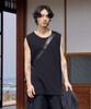 YOUTH Cut-Off Slit Sleeveless - Black