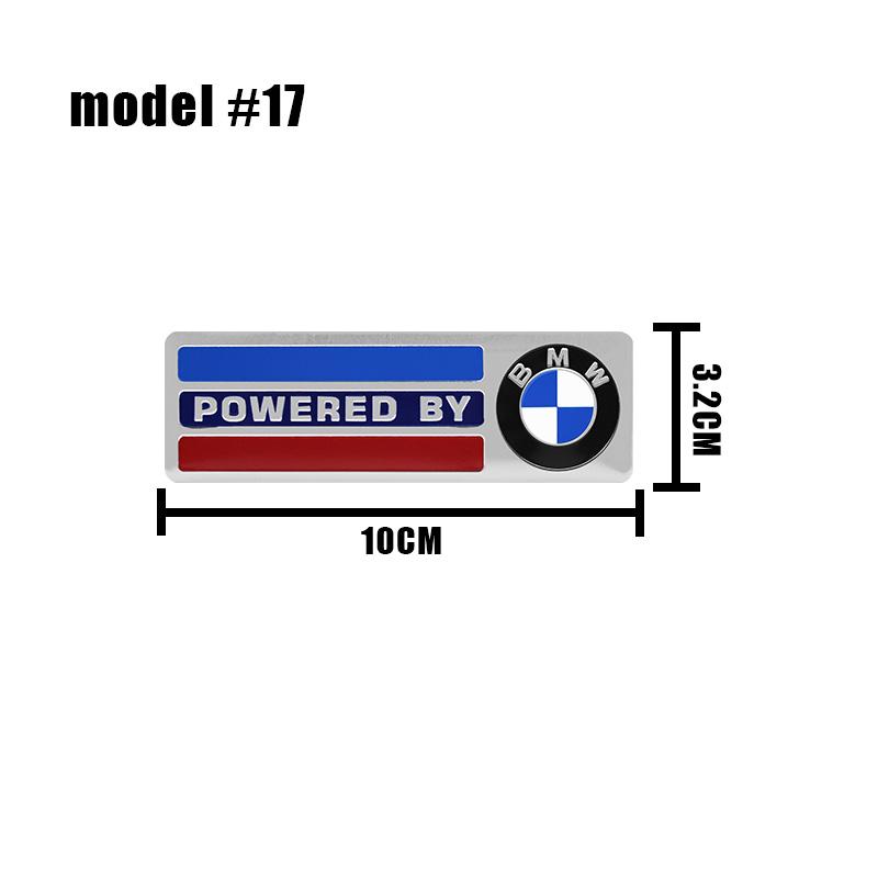Zinc Alloy Styling Car Body Trunk Emblem Sticker Accessories For BMW E46 E90 E60 F30 F10 E39 E36 E87 F20 E90 E70 M3 M5 M6 G20 Z3 AQ3