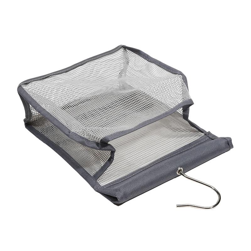 Detachable Hanging Basket PVC Hanging Storage Basket Foldable Storage Bag Clutter Storage Bag Bathroom