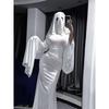 Conservative Ghost Girl, Two Halloween Drag Dresses, Slim Fishtail Dress, Cosplay Party