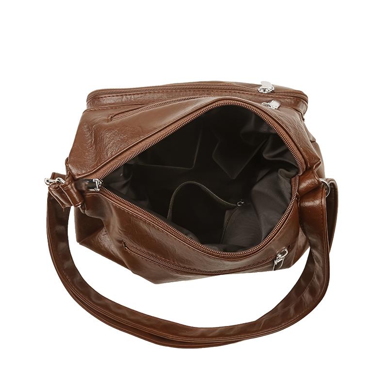 Γυναικεία Ανάγλυφη Τσάντα Ώμου Μέσης Ηλικίας Μεγάλης Χωρητικότητας Τσάντα Μητέρας