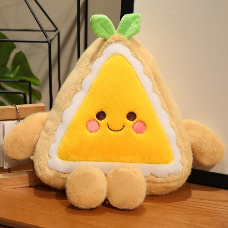 Cartoon Simulation Fruit Cake Doll Strawberry Grape Blueberry Mango Dessert Plush Toy Doll Children's Gift