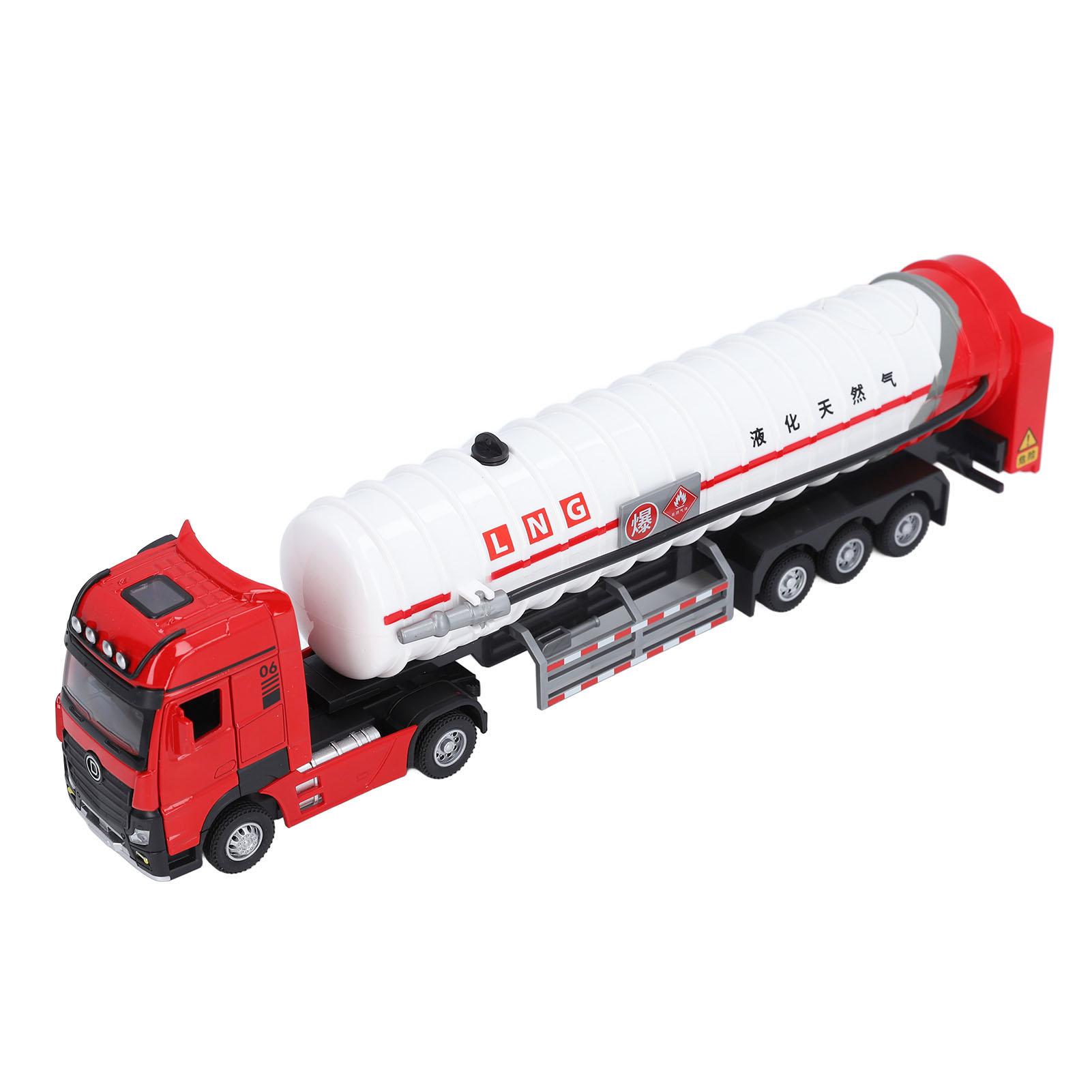 

Alloy Gas Tanker Truck Model Water Spray High Simulation Detachable Kids Lengthen Gas Truck Toy
