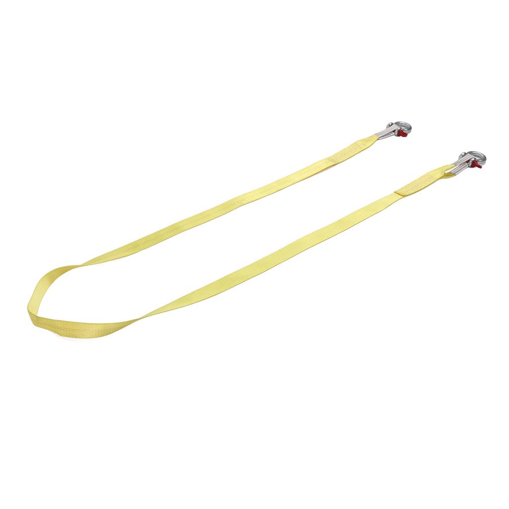 Abschleppgurte 13227 lbs Bruchlast 4 m Bergegurt mit D-Ring Schäkeln für PKW SUVs Gelb
