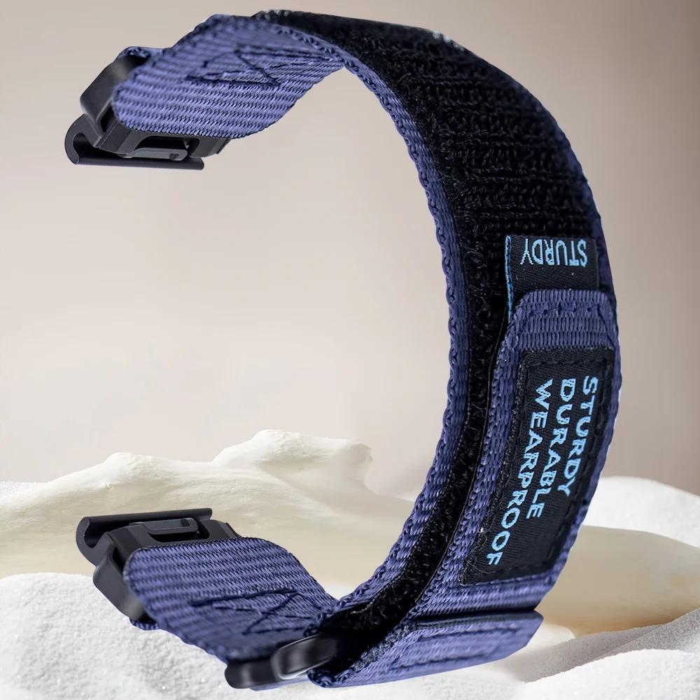 22 26mm Sports Quick Fit for Garmin Fenix Watch Band Super Rugged Nylon Woven Strap for Fenix5 5X Plus 7X 6 6X Pro 3 Forerunner