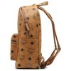 MCM Maxi Large Logo Design Monogram Print Classic Studded Coated Canvas Backpack Unisex backpack Brown Cognac MMKDAVE01CO001
