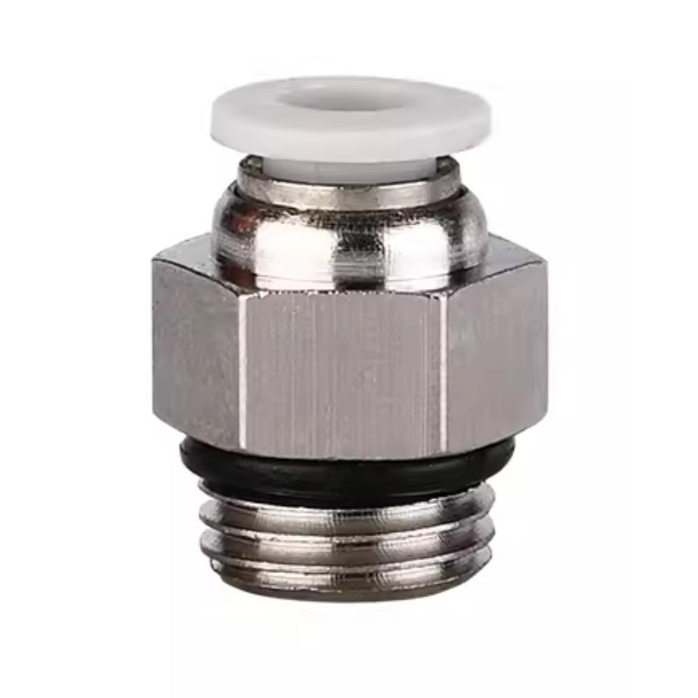 

Black White G 1/8 1/4 3/8 1/2 BSPP Male x 4 6 8 10 12mm PC PL SL Pneumatic Pipe Fitting Valve Throttle Air Compressor 4-G01&1 pc