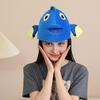 Pălărie pentru cap cu cap de pește Desen animat Tematică animale marine Pălărie Unică Costum de performanță Accesorii foto pentru festival Petrecere de ziua de naștere