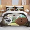Impressão 3D Ursinhos Fofinhos Conjunto de Roupa de Cama Desenho Animado Anime Capa de Edredom Colcha Fronha Meninos Meninas Crianças Adultos Presente King
