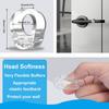 18 Pieces of Door Handle Bumper PVC Material Transparent Wall Protector,Reble Anti-Collision Door Handle Buffer (18mm)