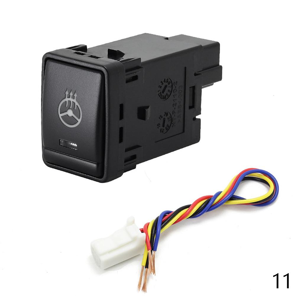1PC fan Rearview mirror folding After Fog Light Driving recorder radar Front Fog Light Switch Button For Nissan X-TRAIL 14-20