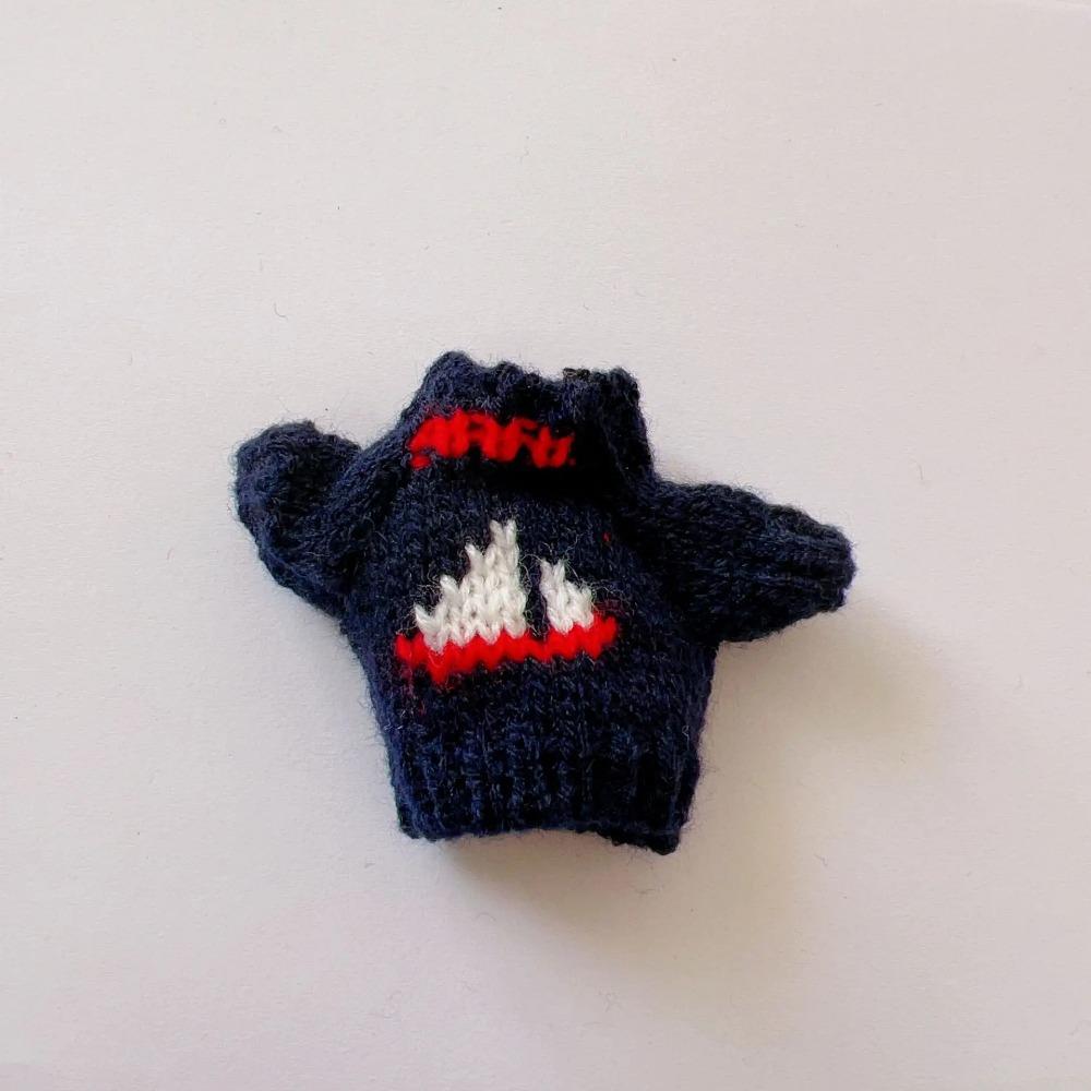 1 Stk. Heißverkauf 10cm Schulleiter Hundebekleidung Miniaturpullover für 1:8 Bjd Spielzeugpuppe Pullover Puppe Weihnachten Tragen Zubehör