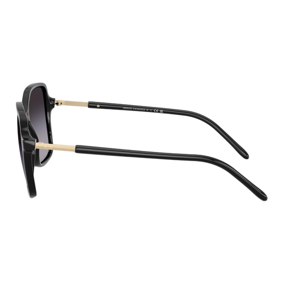 Emporio Armani Sunglasses With Logo Simple Trendy Versatile Irregular Frame Unisex sunglasses Black 0AX4163SF-81788G