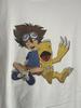 [USED] Vintage Printed T-Shirt, Digimon Anime Tee, Agumon, Taichi Yagami, Unisex