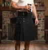 Pamuklu Kilt İskoç Delüks Ordu Tartan Gotik Açık Hava Kullanımlı Highland etek