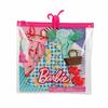 Mattel Barbie Moda Pacote com 2 Conjunto de Vestido Florido (Como Visto no Filme "Barbie") [Roupas para Boneca de Vestir] [Saco Plástico Reutilizável] [A partir de 3 anos] HJT33