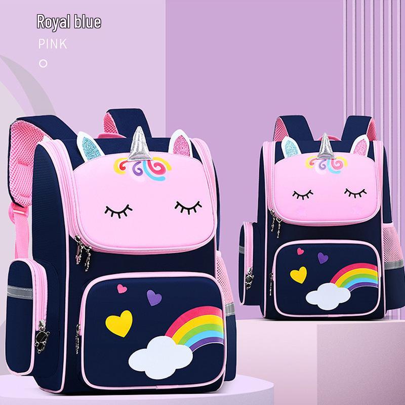 

Unicorn Large Breathable Backpack for Grades 1-6 - Children s Decompression School Bag with Custom Printing Small 14-inch (Grades 1-2) королевский синий