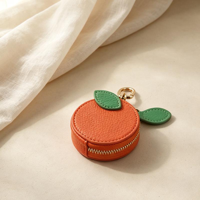 Strawberry Coin Purse: Cute PU Charm Pendant Mini Bag for Earphones and Accessories.