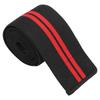 Sports Knee Wraps Compression Elastic Knee Sleeves Brace Straps for WeightliftingBlack Red