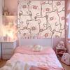 Cute Cartoon LLulu The Piggy Colorful Tapestry Wall Hanging Bohemian Wall Tapestries Mandala Wall Hanging Sheets