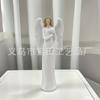 Statua Angelo Custode dell'Amore Bianco, Scultura Angelo dell'Amore e della Preghiera, Scultura Regalo di Incoraggiamento
