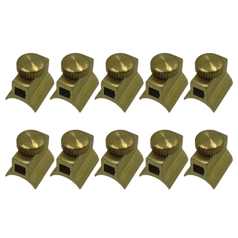 

10Pcs Precisions Trumpet Flute Base Screw Miniature Brass Components Hardware for Enhanced Stability Easy to Use 1