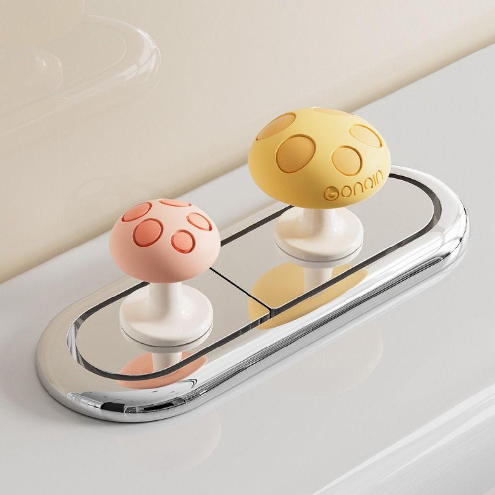 Adhesive Toilet Press Button Mushroom Shaped Toilet Presser Universal Water Tank Push Switch