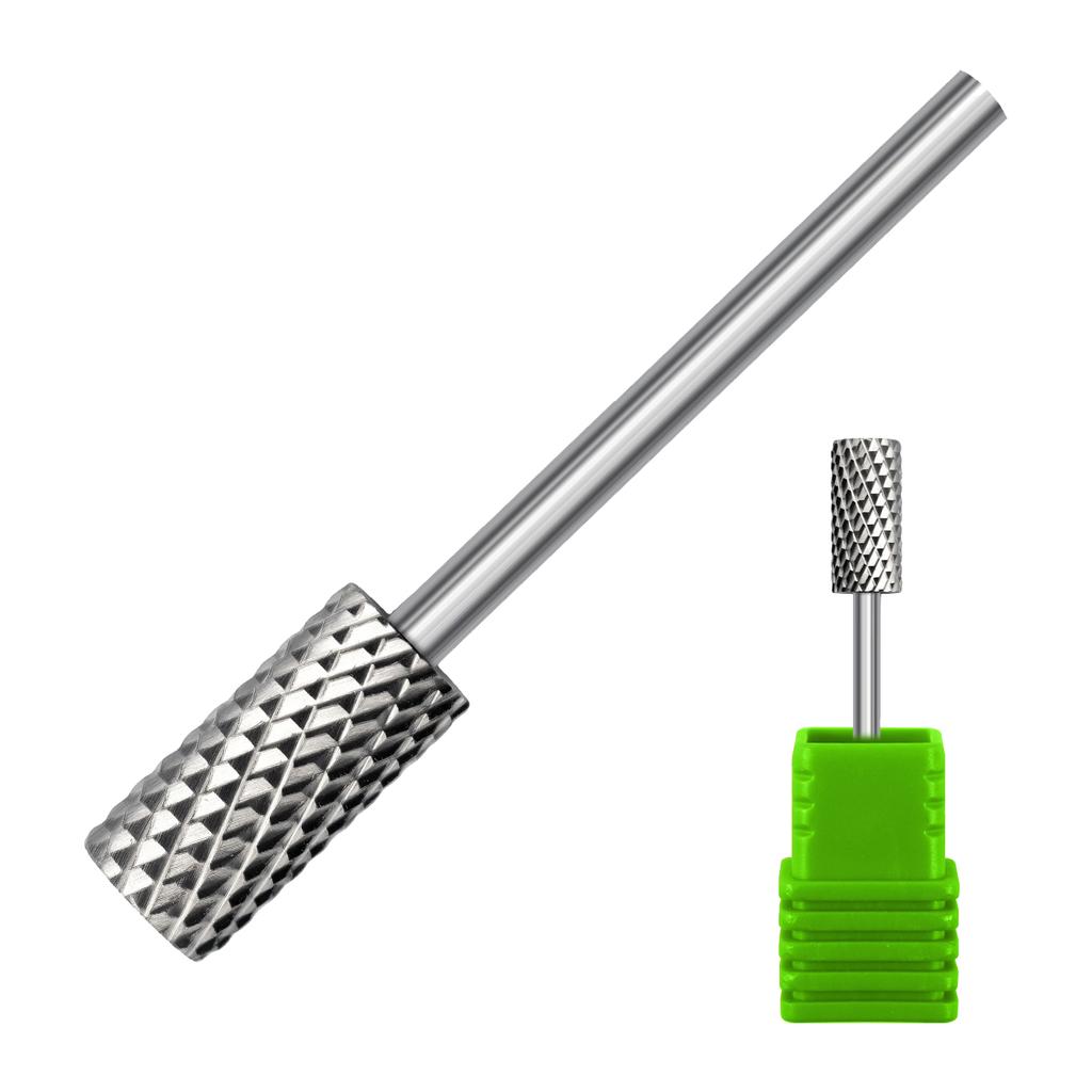 Grinding Head Steel Cylinder Nail Drill Grinder Bit For Precise Manicure Filing Acrylic Removal Salon Manicure Tool
