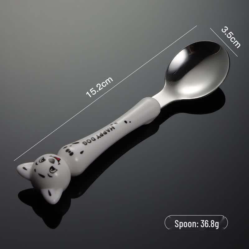 Qianxing Kids  Portable Cartoon Spoon & Fork Set