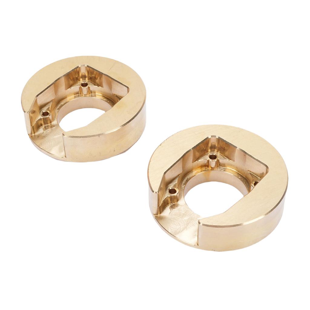 2pcs Wheel Weight Blocks Replacement for MK07 1 7 RC Car High Density Brass Wheel Counterweights
