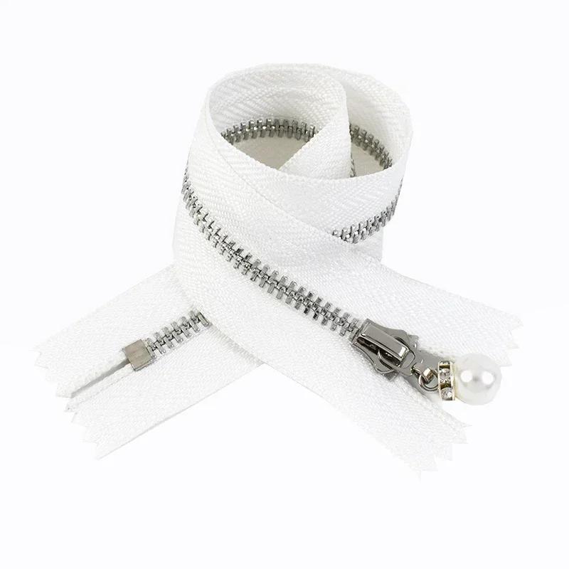 5 Piezas Cremalleras Metálicas Meetee #3 15/18/20/25/30cm Cierre de Cremallera de Extremo Cerrado para Coser Chaqueta Abrigo Decoración Reparación de Cremalleras Accesorios DIY