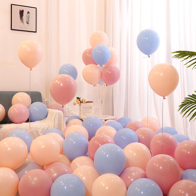 "Non-toxic Macaron Color Balloons - Multiple Colors for Event Decoration"