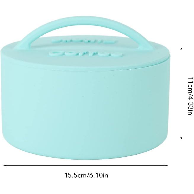 Coffee Filter Holder Reusable Coffee Filter Storage Container with Lid Coffee Basket Used for Family Coffee Counter (Mint Green)