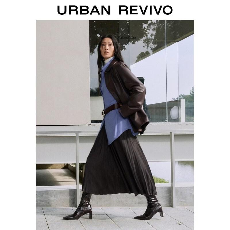 UR Women's Pleated Elastic Waist Skirt